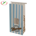 Stand up flexo printing popcorn bag with window